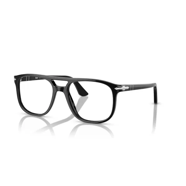 Persol Mens Po3329v Greta Aviator Prescription Eyewear FramesBlackDemo Lens