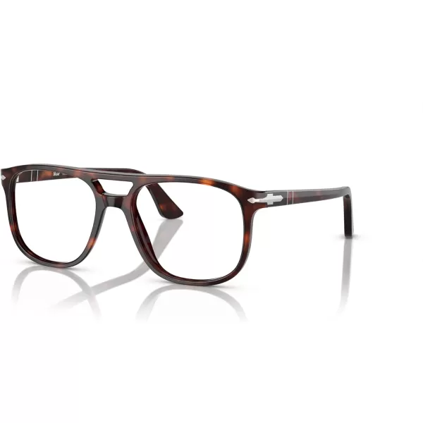 Persol Mens Po3329v Greta Aviator Prescription Eyewear FramesHavanaDemo Lens