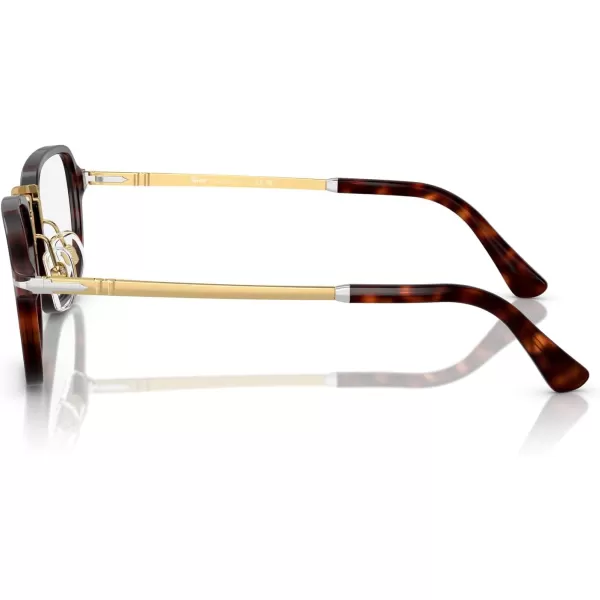 Persol Mens Po3331v Rectangular Prescription Eyewear FramesHavanaDemo Lens