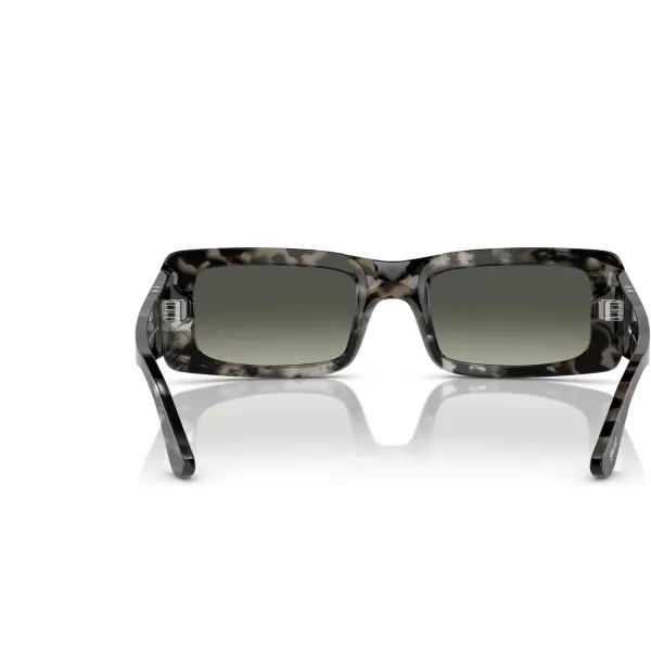 Persol Mens Po3332s Francis Rectangular SunglassesGreyBlack Tortoise