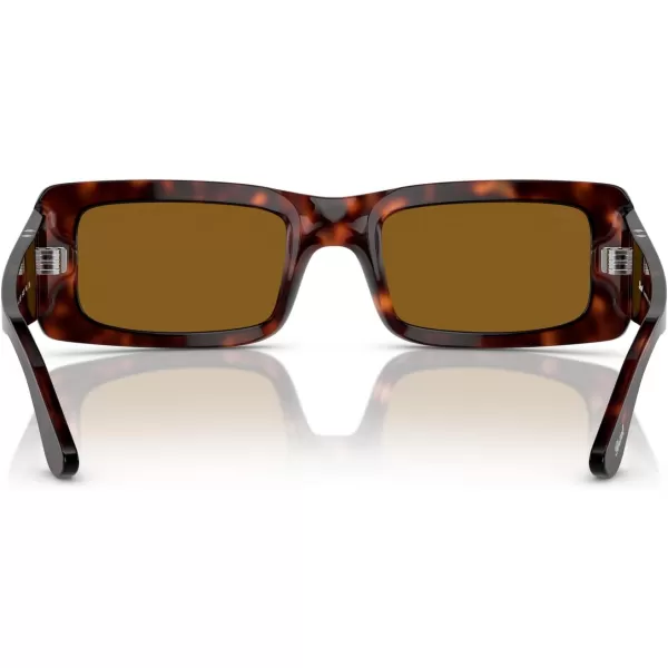 Persol Mens Po3332s Francis Rectangular SunglassesHavana