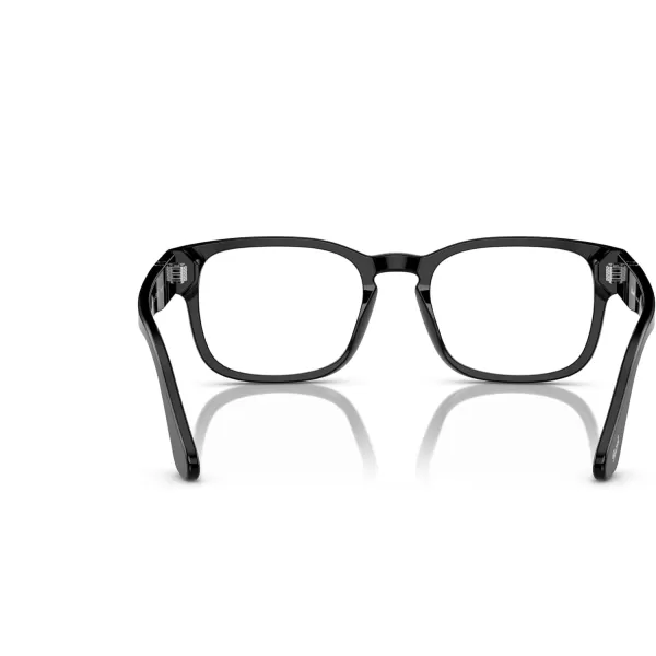 Persol Mens Po3334v Round Prescription Eyewear FramesBlackDemo Lens