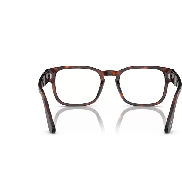 Persol Mens Po3334v Round Prescription Eyewear FramesHavanaDemo Lens