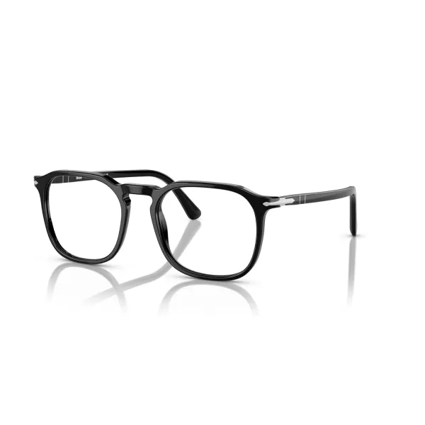 Persol Mens Po3337v Round Prescription Eyewear FramesBlackDemo Lens