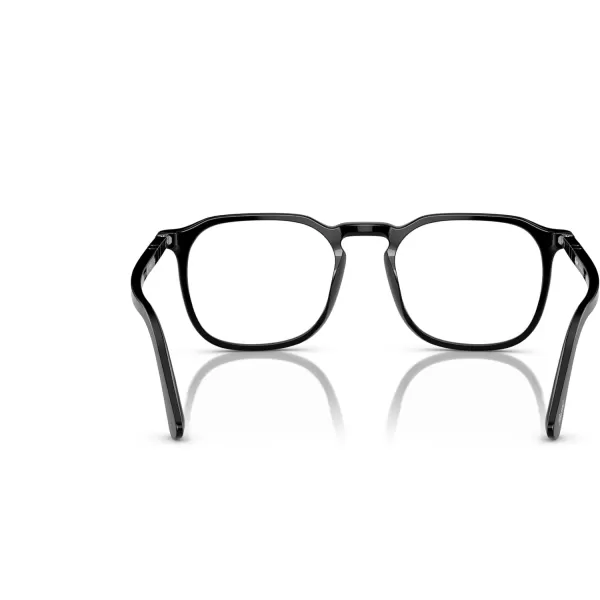 Persol Mens Po3337v Round Prescription Eyewear FramesBlackDemo Lens