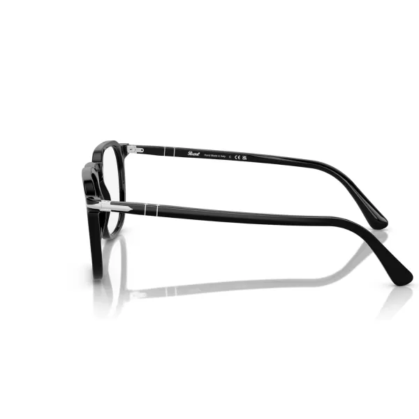 Persol Mens Po3337v Round Prescription Eyewear FramesBlackDemo Lens