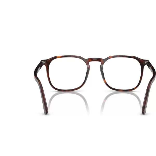 Persol Mens Po3337v Round Prescription Eyewear FramesHavanaDemo Lens