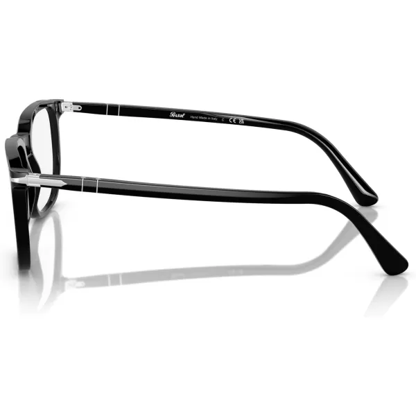 Persol Mens Po3339v Round Prescription Eyewear FramesBlackDemo Lens