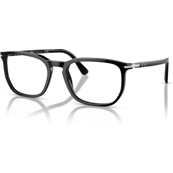 Persol Mens Po3339v Round Prescription Eyewear FramesBlackDemo Lens