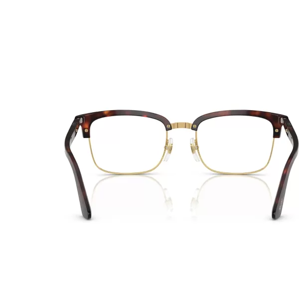 Persol Mens Po3340v Lina Rectangular Prescription Eyewear FramesHavanaDemo Lens