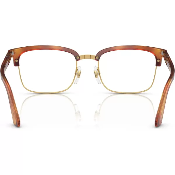 Persol Mens Po3340v Lina Rectangular Prescription Eyewear FramesTerra Di SienaDemo Lens