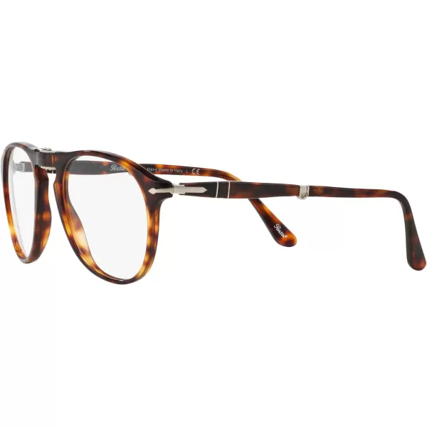 Persol Mens Po9714vm Aviator Prescription Eyewear FramesHavanaDemo Lens