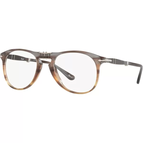 Persol Mens Po9714vm Aviator Prescription Eyewear FramesOpal BrownDemo Lens