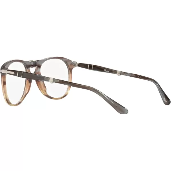 Persol Mens Po9714vm Aviator Prescription Eyewear FramesOpal BrownDemo Lens