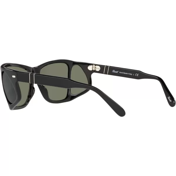 Persol PO0009 Square SunglassesBlackGreen