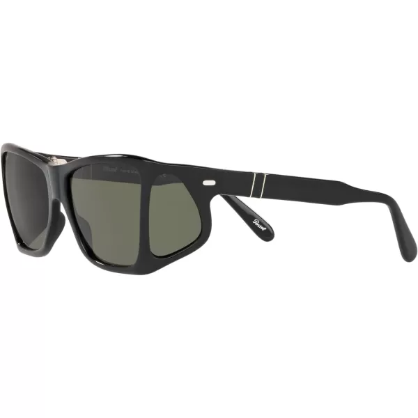 Persol PO0009 Square SunglassesBlackGreen