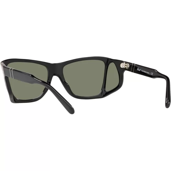 Persol PO0009 Square SunglassesBlackGreen