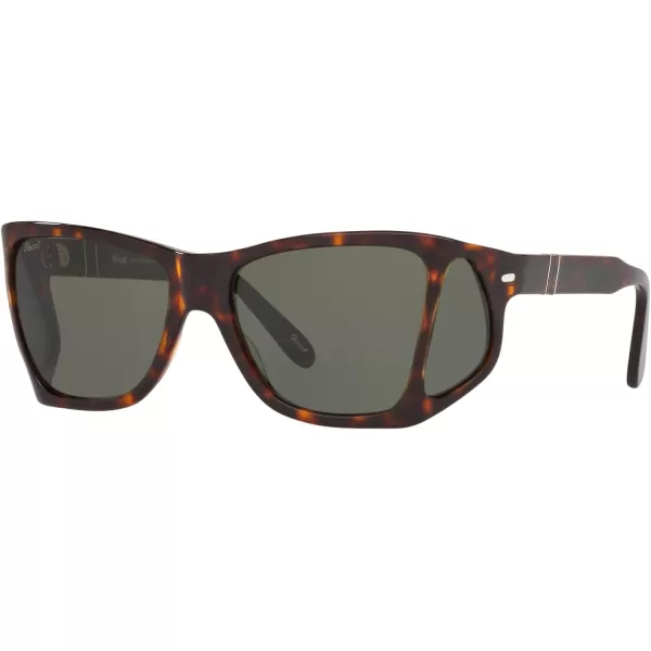 Persol PO0009 Square SunglassesHavanaGreen