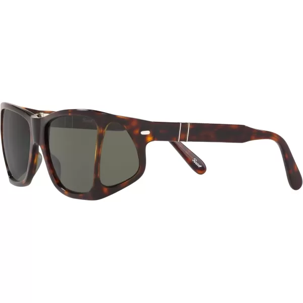 Persol PO0009 Square SunglassesHavanaGreen