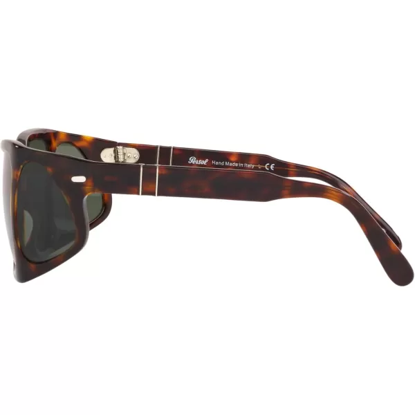 Persol PO0009 Square SunglassesHavanaGreen