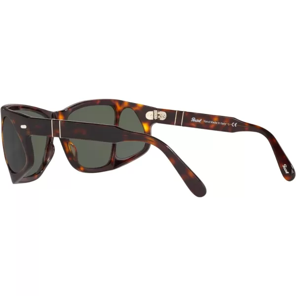 Persol PO0009 Square SunglassesHavanaGreen