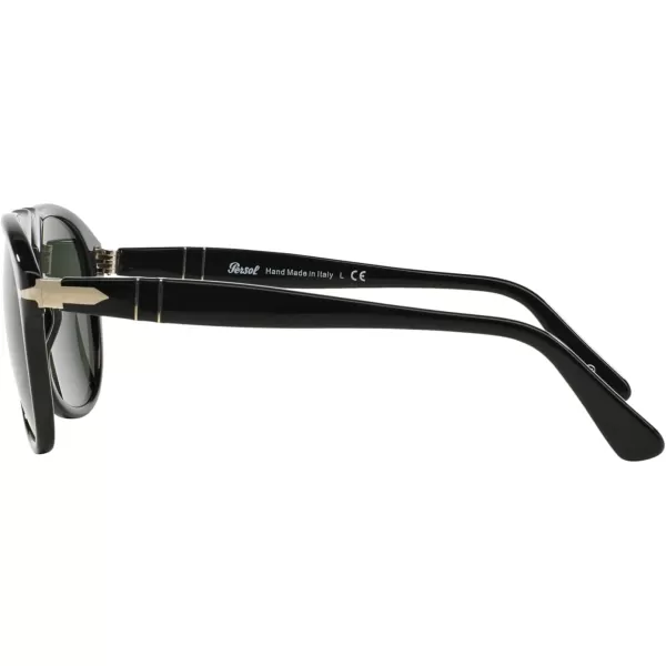 Persol PO0649 Aviator SunglassesBlackGreen