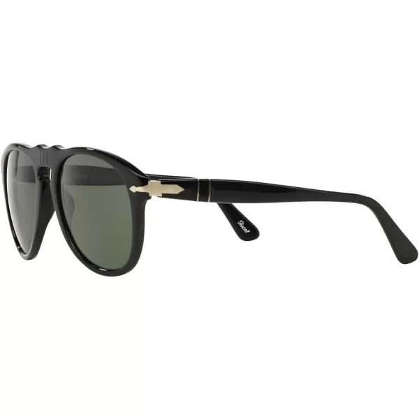 Persol PO0649 Aviator SunglassesBlackGreen