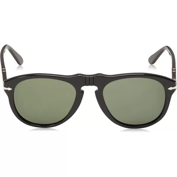 Persol PO0649 Aviator SunglassesBlackGreen Polarized