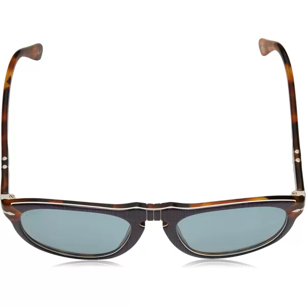 Persol PO0649 Aviator SunglassesBlue Prince of WalesHavanaBlue Polarized