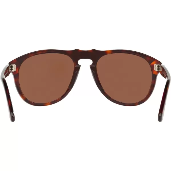 Persol PO0649 Aviator SunglassesBrown Prince of WalesBrown Polarized