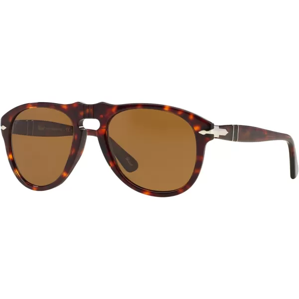 Persol PO0649 Aviator SunglassesHavanaBrown Polarized