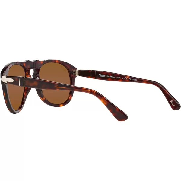 Persol PO0649 Aviator SunglassesHavanaBrown Polarized