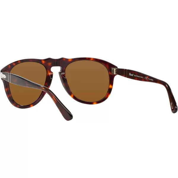 Persol PO0649 Aviator SunglassesHavanaBrown Polarized