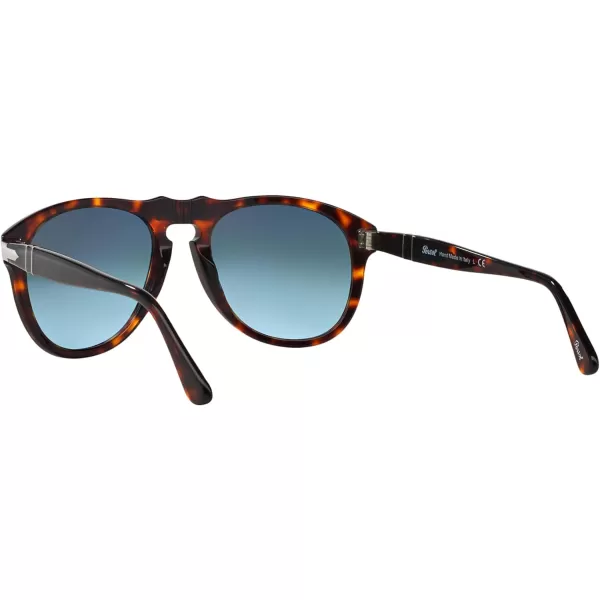 Persol PO0649 Aviator SunglassesHavanaLight Blue Gradient