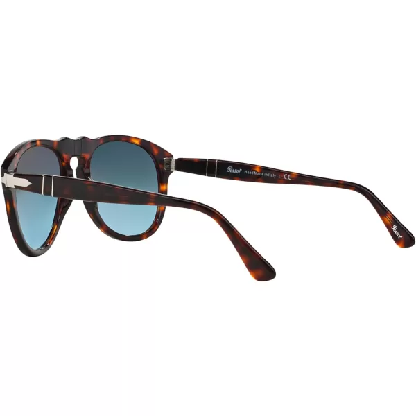 Persol PO0649 Aviator SunglassesHavanaLight Blue Gradient