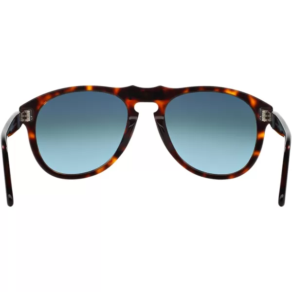 Persol PO0649 Aviator SunglassesHavanaLight Blue Gradient