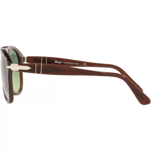 Persol PO0649 Aviator SunglassesOpal BrownGreen Gradient