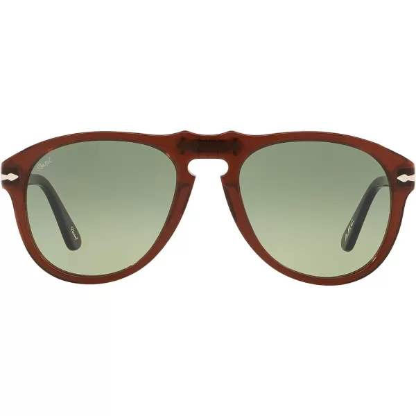 Persol PO0649 Aviator SunglassesOpal BrownGreen Gradient