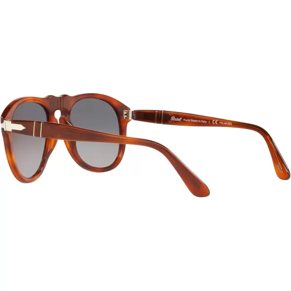 Persol PO0649 Aviator SunglassesTerra Di SienaGrey Gradient Polarized