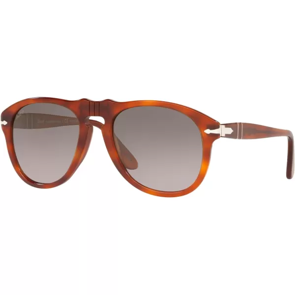 Persol PO0649 Aviator SunglassesTerra Di SienaGrey Gradient Polarized