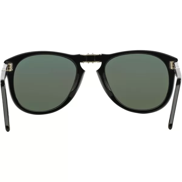 Persol PO0714 Aviator SunglassesBlackGreen Polarized