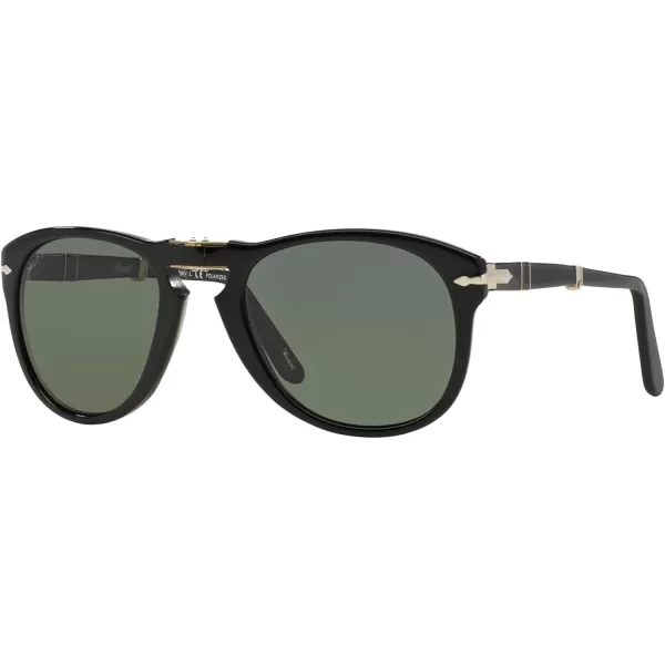 Persol PO0714 Aviator SunglassesBlackGreen Polarized