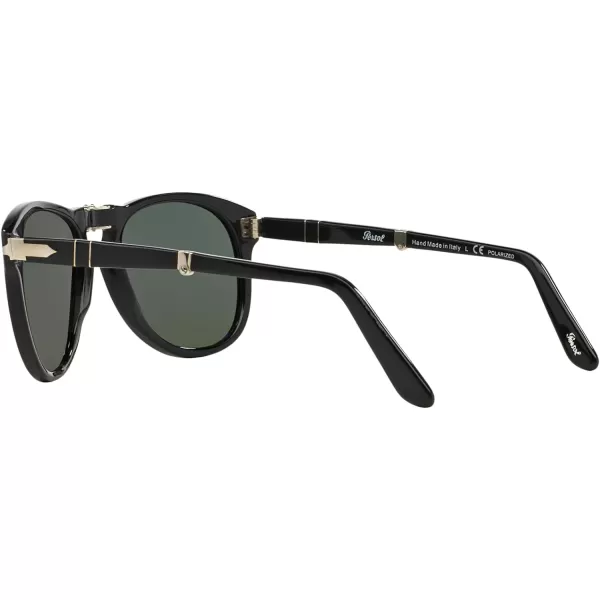 Persol PO0714 Aviator SunglassesBlackGreen Polarized