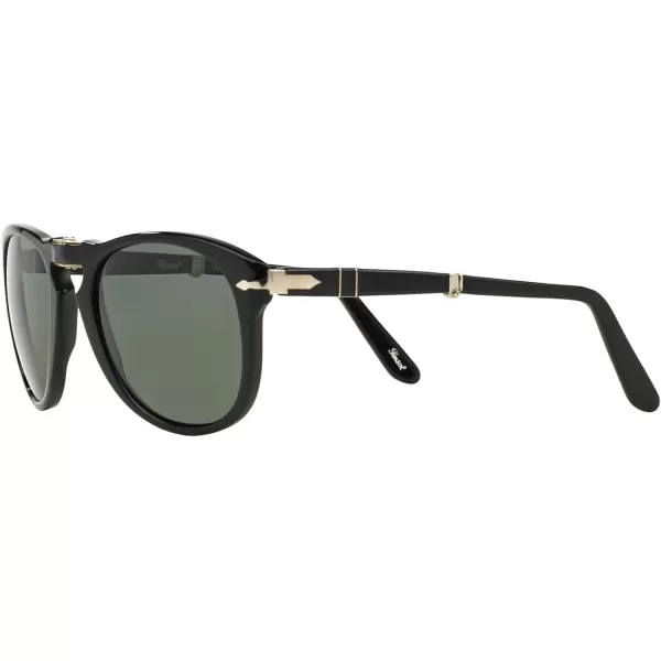 Persol PO0714 Aviator SunglassesBlackGreen Polarized