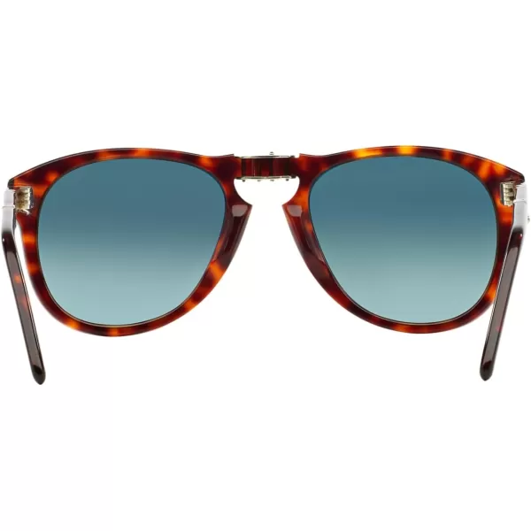 Persol PO0714 Aviator SunglassesHavanaBlue Gradient Polarized