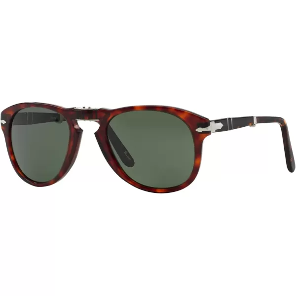 Persol PO0714 Aviator SunglassesHavanaCrystal Green