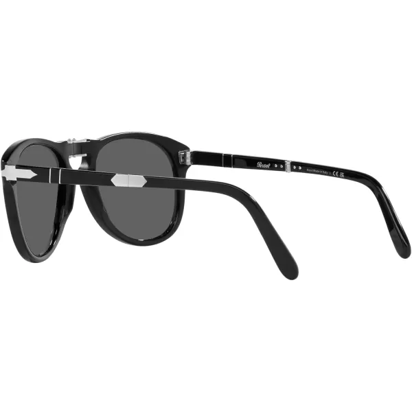 Persol PO0714SM Steve McQueen Aviator SunglassesBlackDark Grey