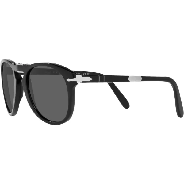 Persol PO0714SM Steve McQueen Aviator SunglassesBlackDark Grey