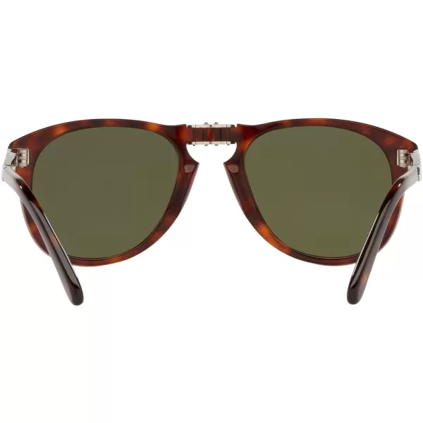 Persol PO0714SM Steve McQueen Aviator SunglassesHavanaGreen Polarized