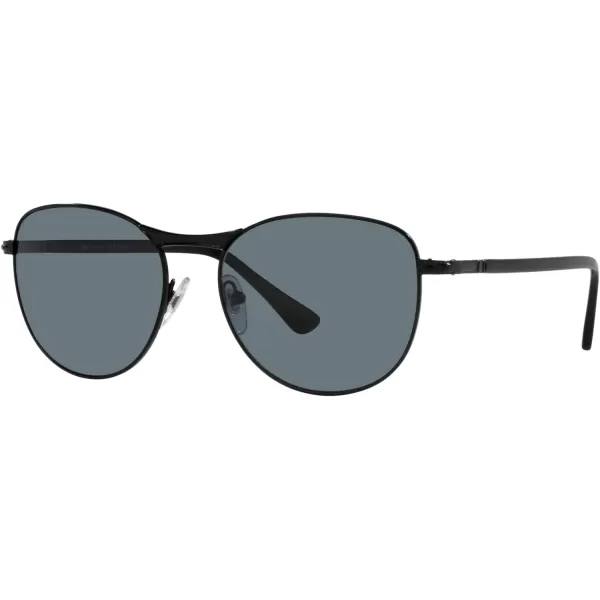 Persol PO1002S Pilot SunglassesDemigloss BlackDark Blue Polarized